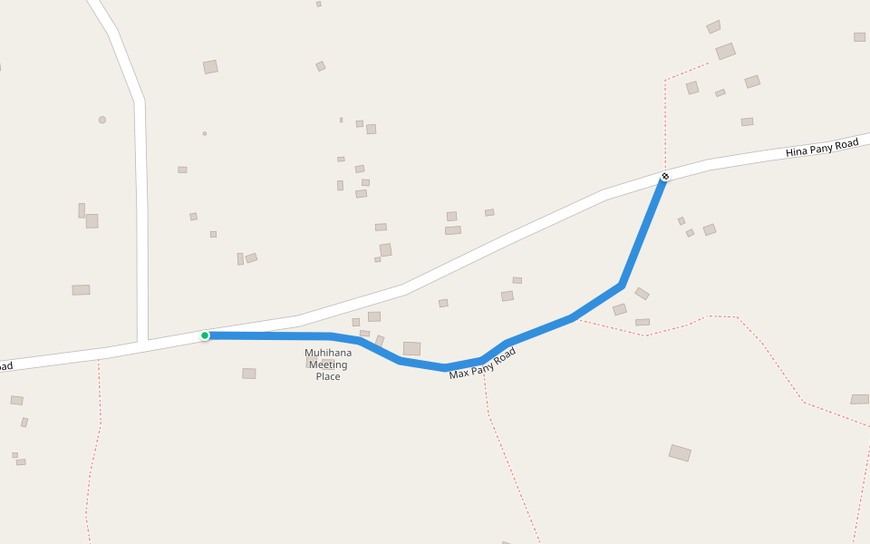 Max Pany Road walking route map in Atutur