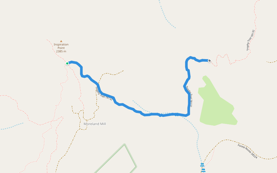 Trophy Trail TR132 walking route map in Weldon