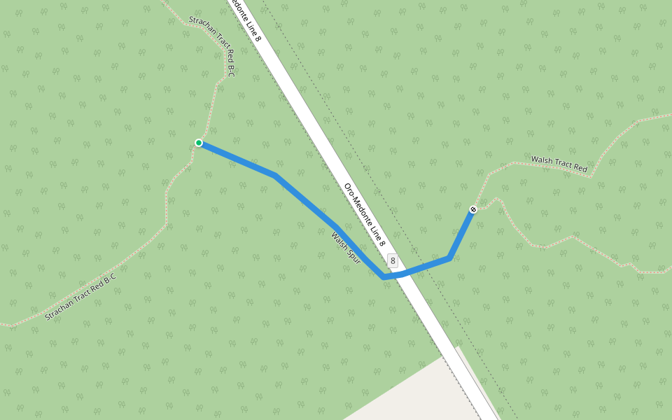 Walsh Spur walking route map in Oro Station