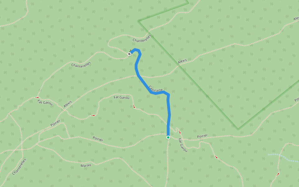 Capitaine walking route map in Sainte-Adèle