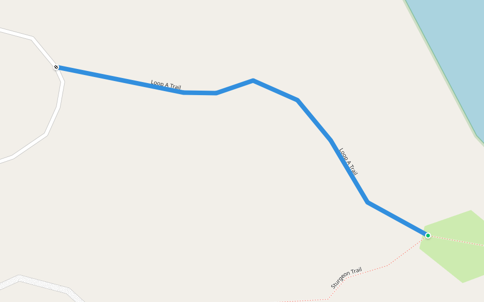 Loop A Trail walking route map in Calais