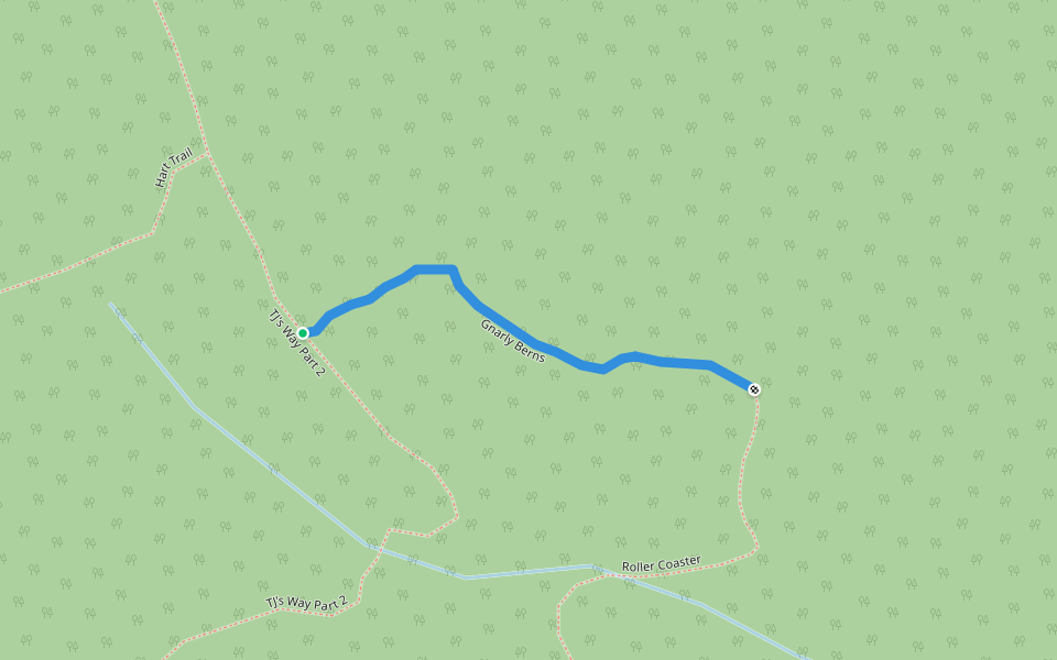 Gnarly Berns walking route map in Goodwood