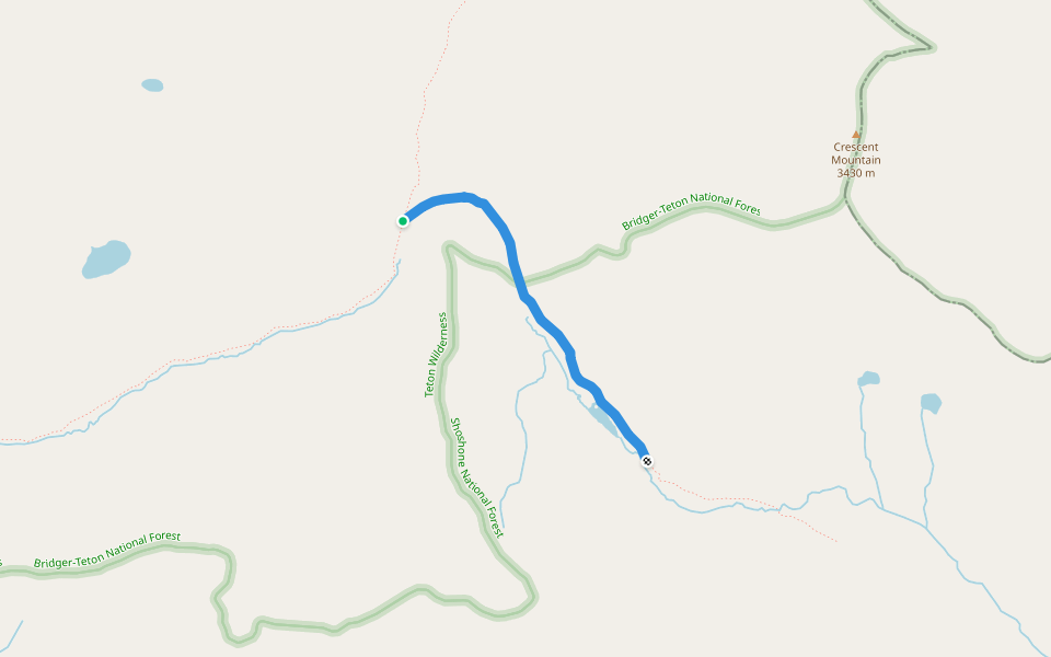 Perry N Boday Trail walking route map in Dubois