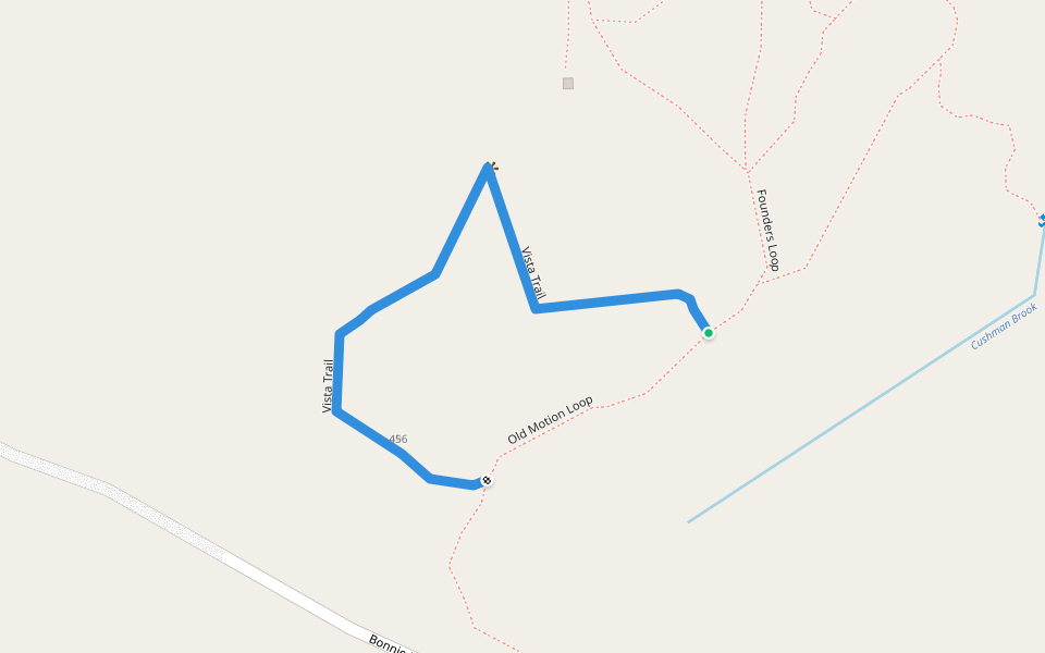 Vista Trail walking route map in Chester