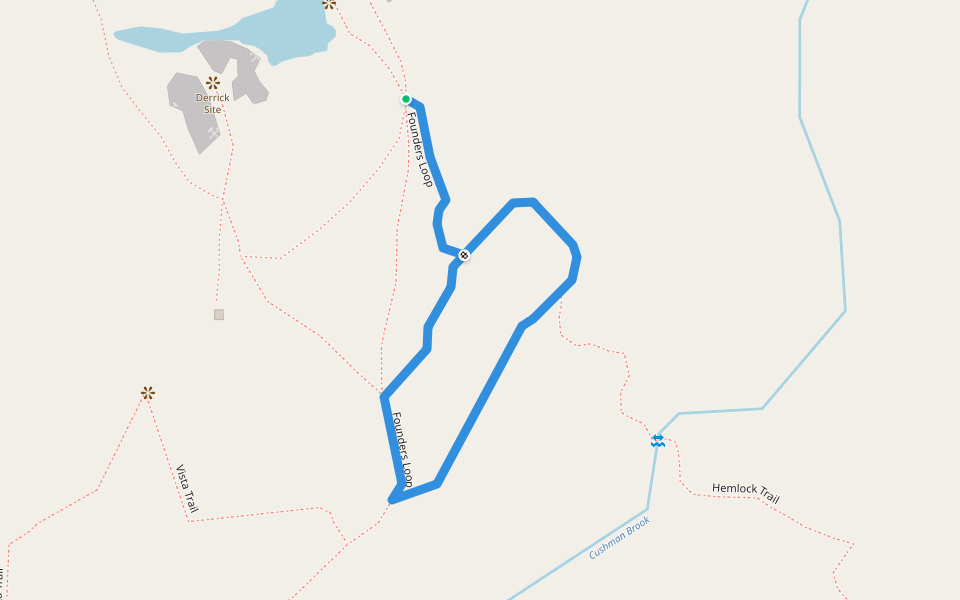 Founders Loop walking route map in Chester
