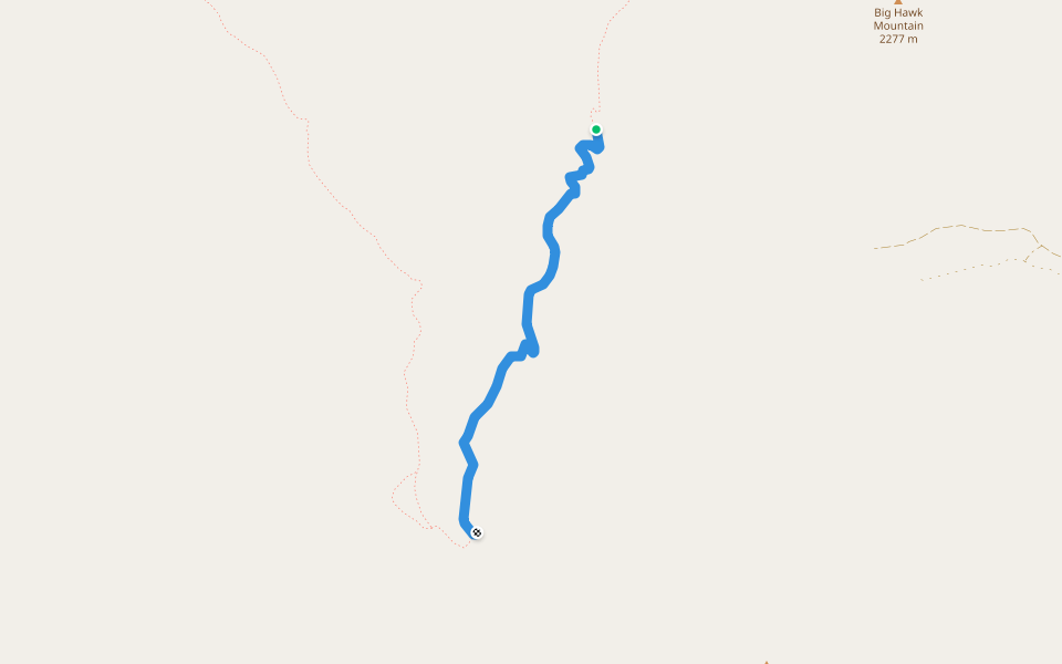 Alpine Trail walking route map in Bigfork