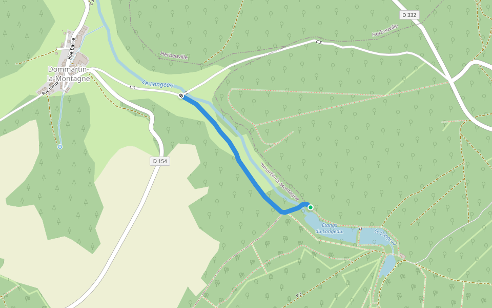 Chemin de Longeau walking route map in Hannonville-sous-les-Côtes