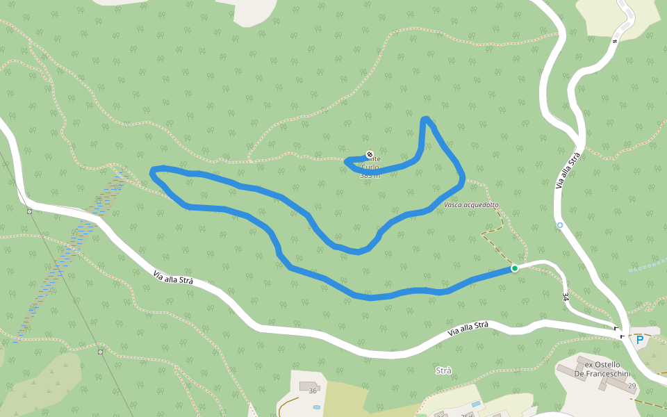 Curlo Trail - 34 walking route map in Conca Verde