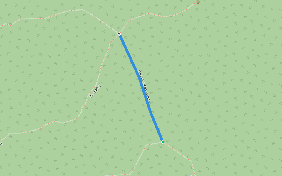 Крутой набор высоты walking route map in Listvyanka