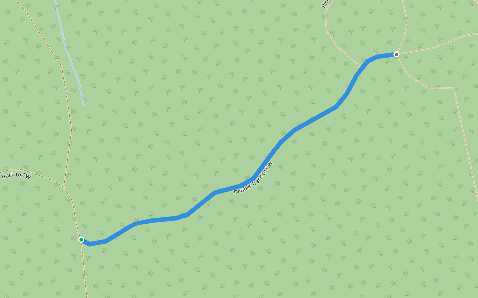Double Track to CW walking route map in Mount Hope
