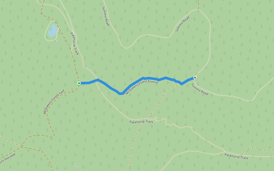 McQueens Forest Foxtrot walking route map in Motukarara