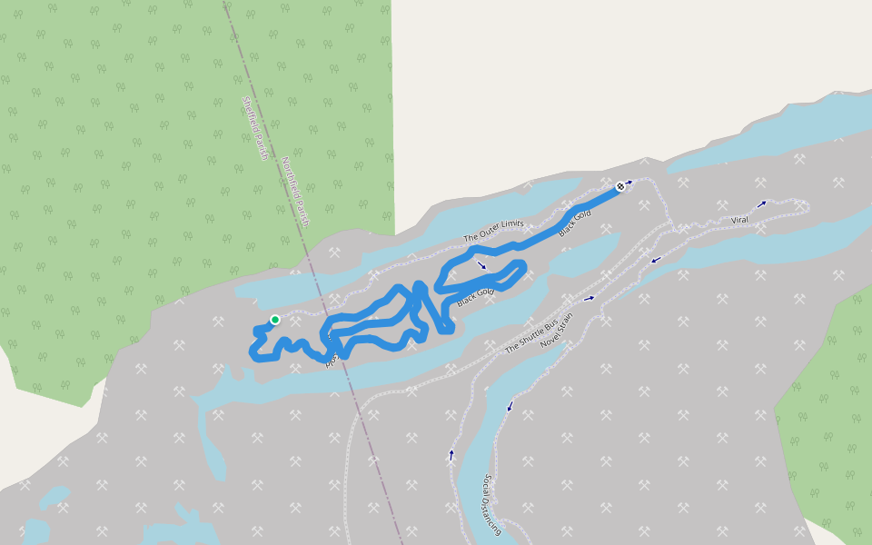 Black Gold walking route map in Minto