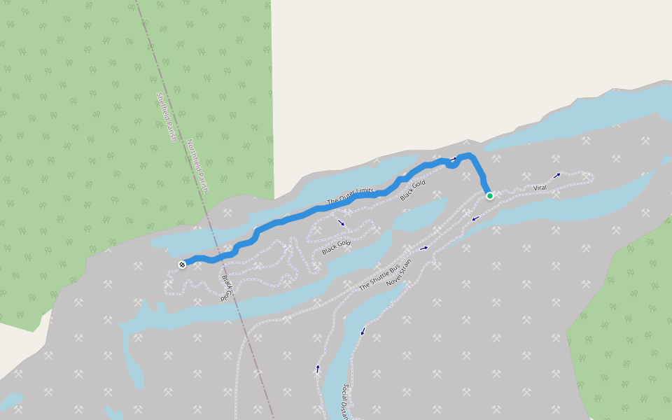 The Outer Limits walking route map in Minto