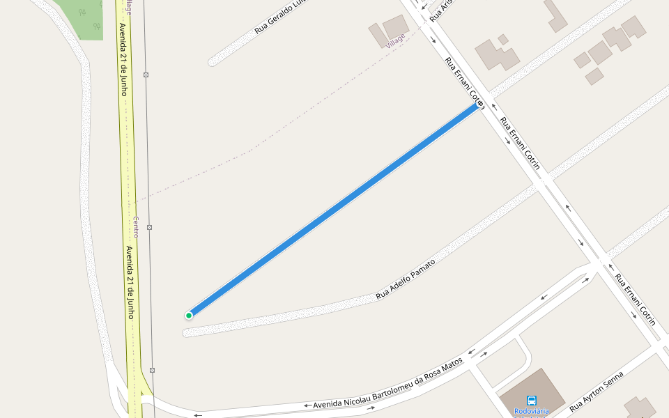 Rua Osvaldo Freitas walking route map in Imbituba