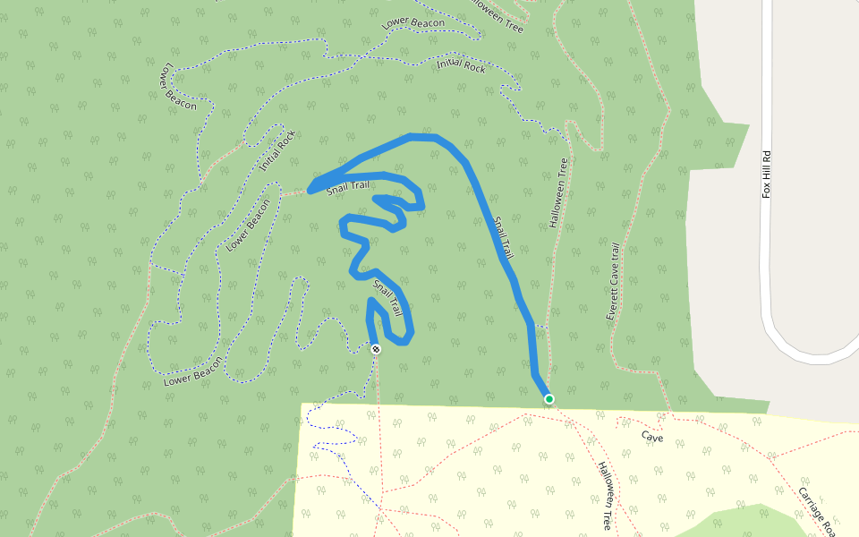 Snail Trail walking route map in Bennington