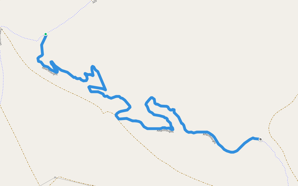 Afterthought walking route map in Winnemucca