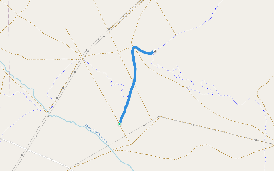 Tunnel Vision walking route map in Winnemucca