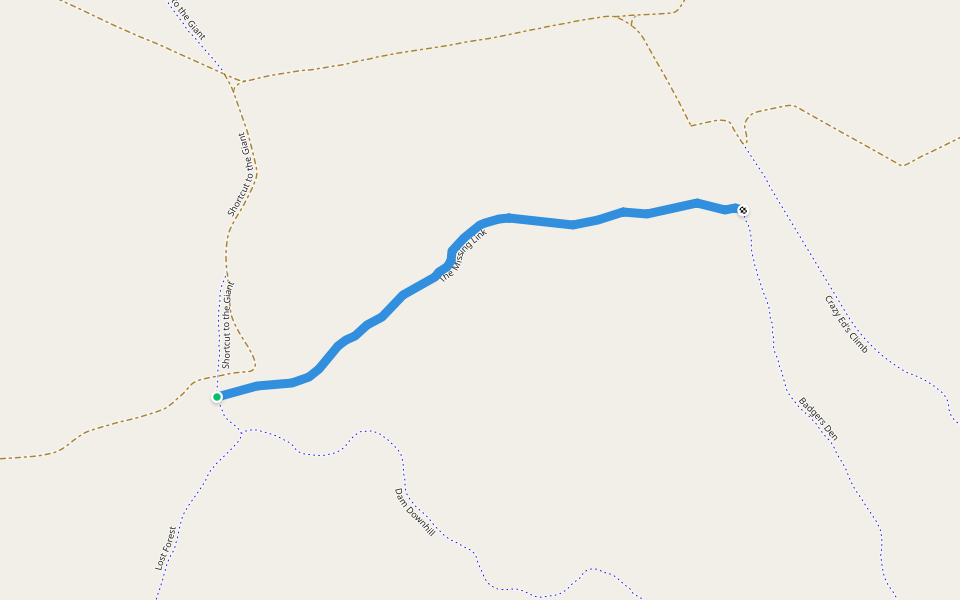 The Missing Link walking route map in Winnemucca