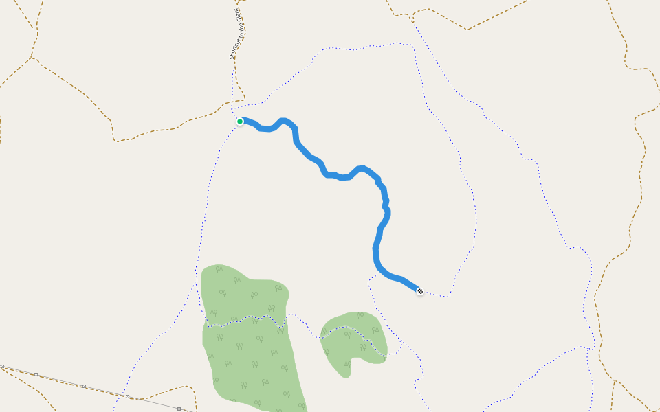 Dam Downhill walking route map in Winnemucca