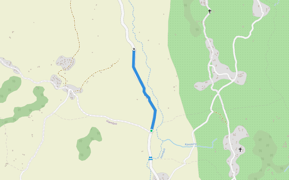 Kyavisogho walking route map in Goma