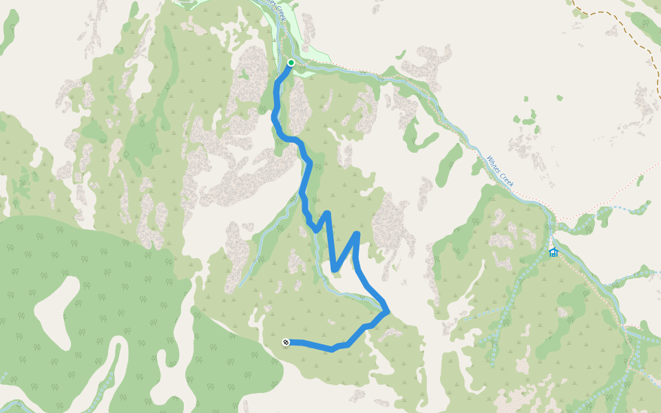 Moose Head Mine Trail walking route map in Winnemucca
