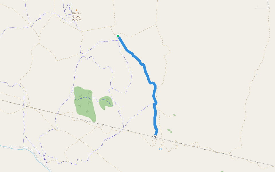 Crazy Ed's Climb walking route map in Winnemucca