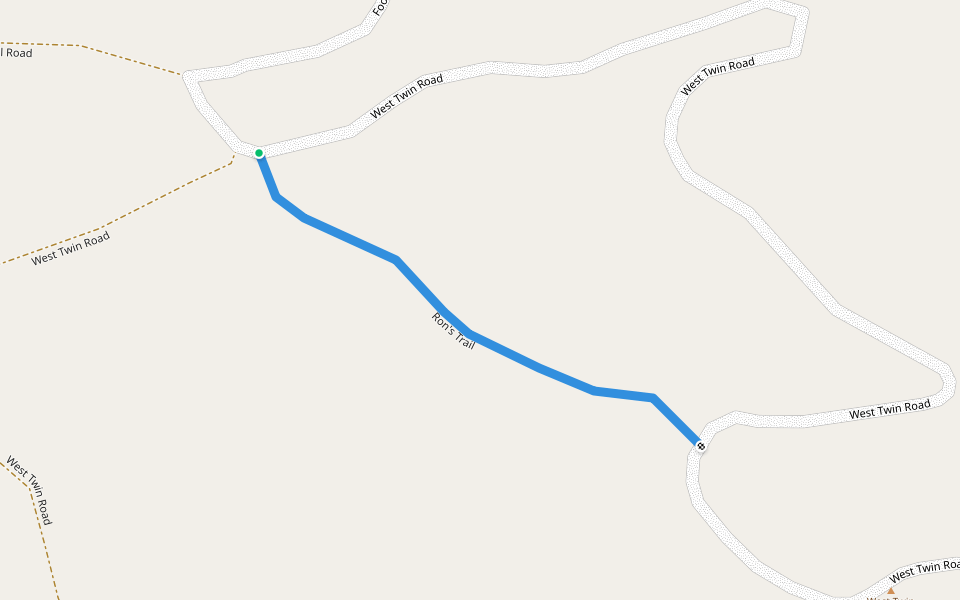 Ron's Trail walking route map in Viola