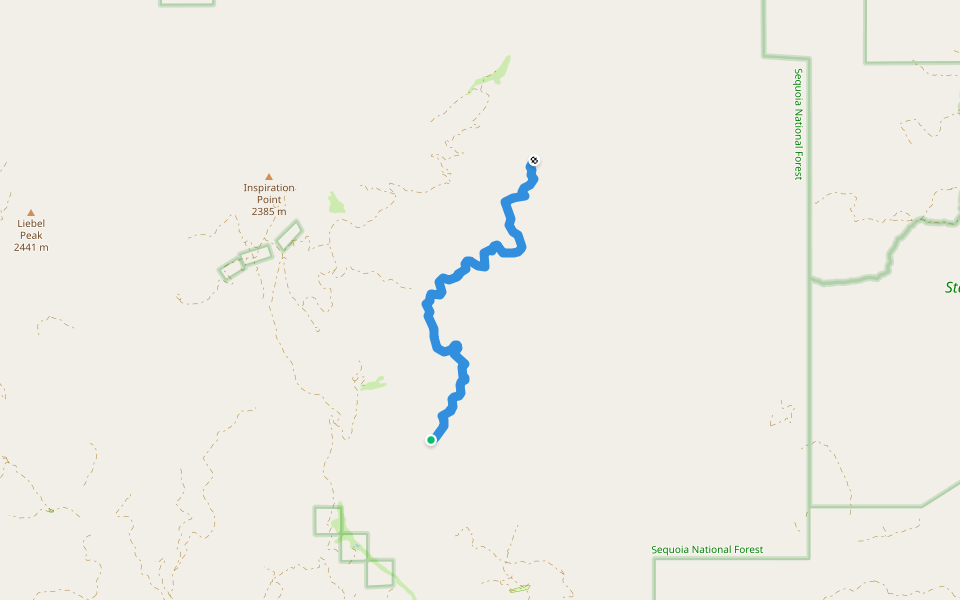 Western Trail (TR 831) walking route map in Weldon