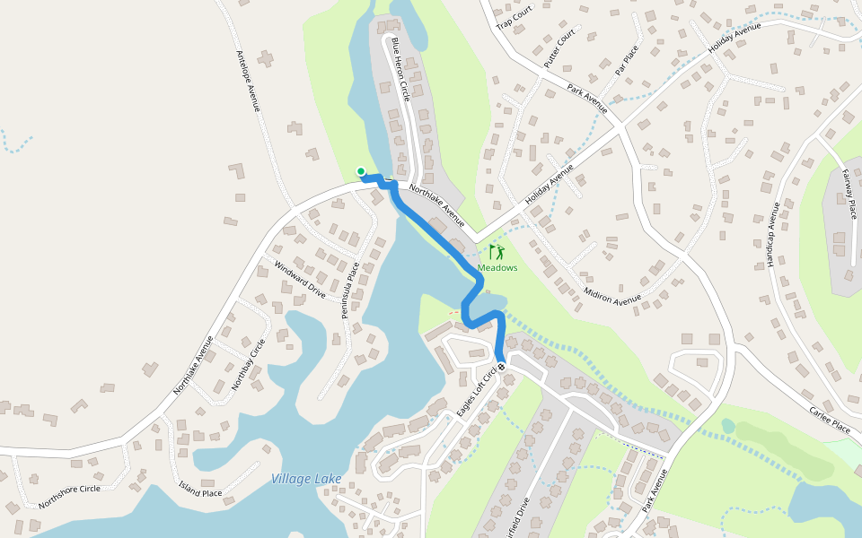 Pagosa Lakes Golf Course Trail in Colorado Walking Map