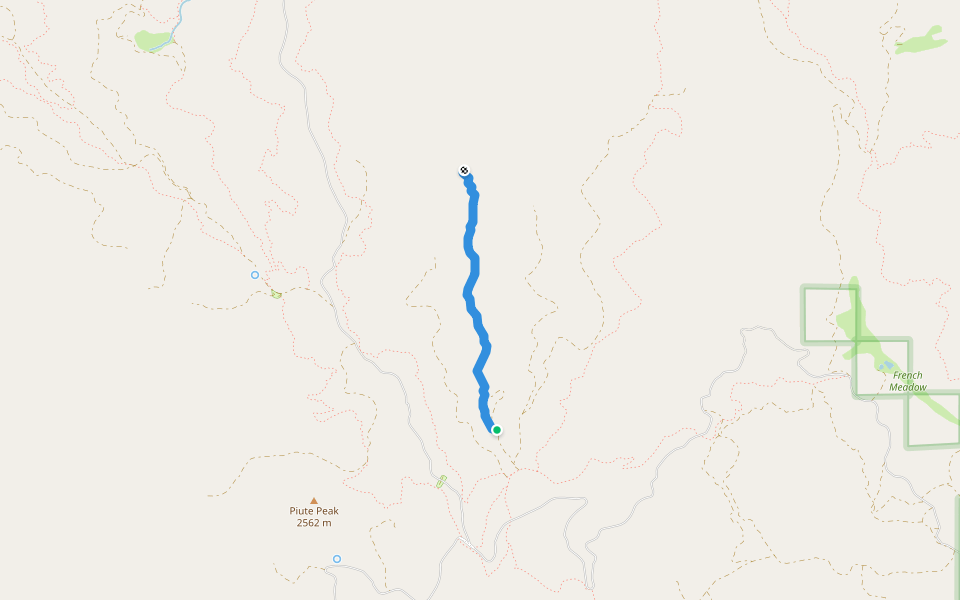 Dark Canyon (TR 43) walking route map in Weldon