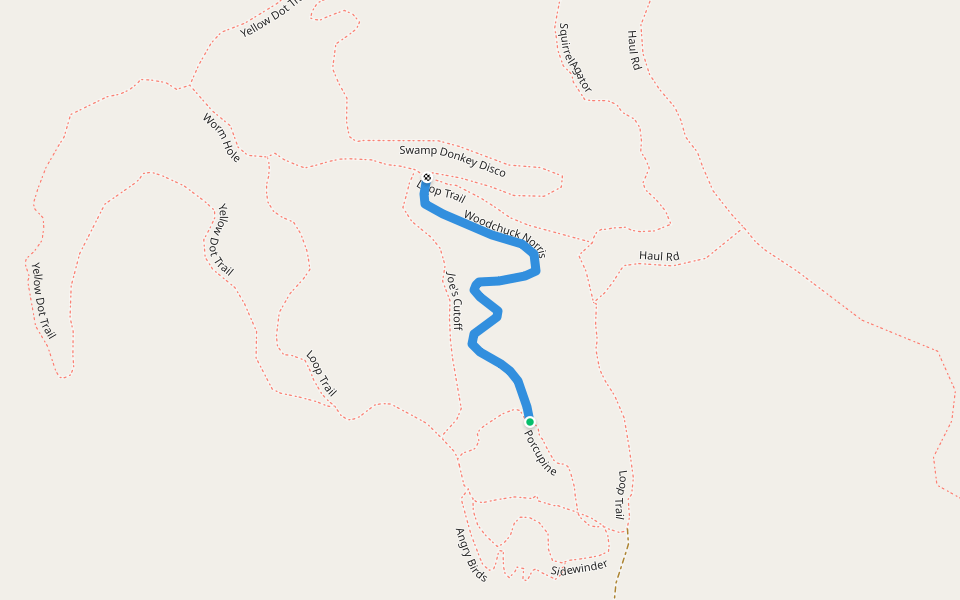 Woodchuck Norris walking route map in Northfield