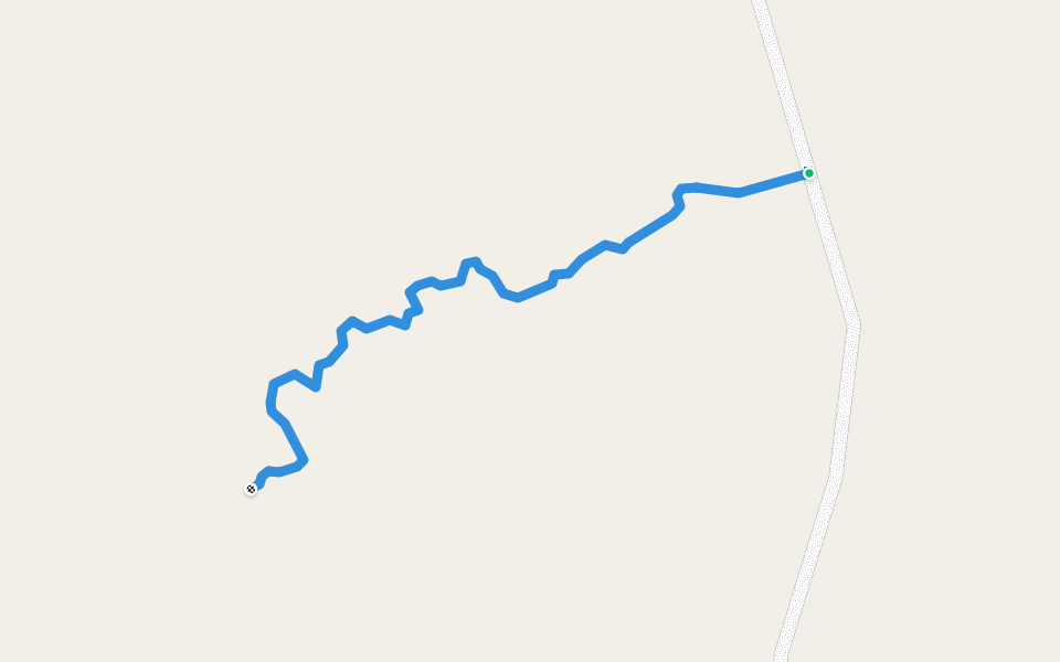Approach to Mansize Boulders walking route map in Orangeville