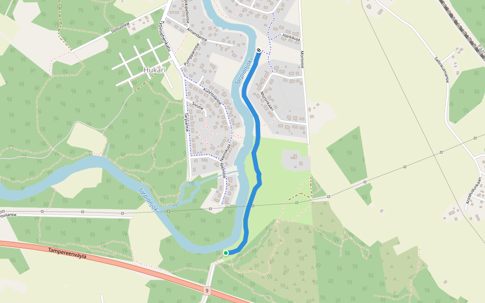 Mortin rantapolku walking route map in Viiala