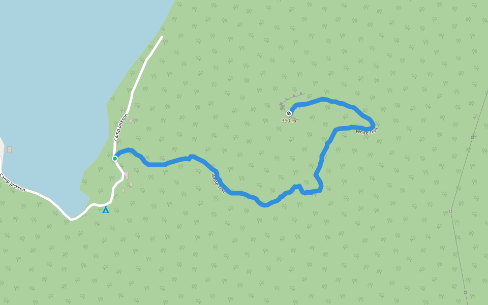 White Trail walking route map in Dutton