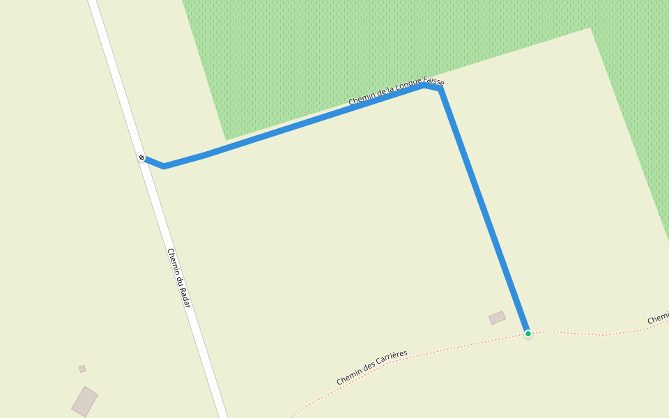 Chemin de la Longue Faïsse walking route map in Berre-l'Étang