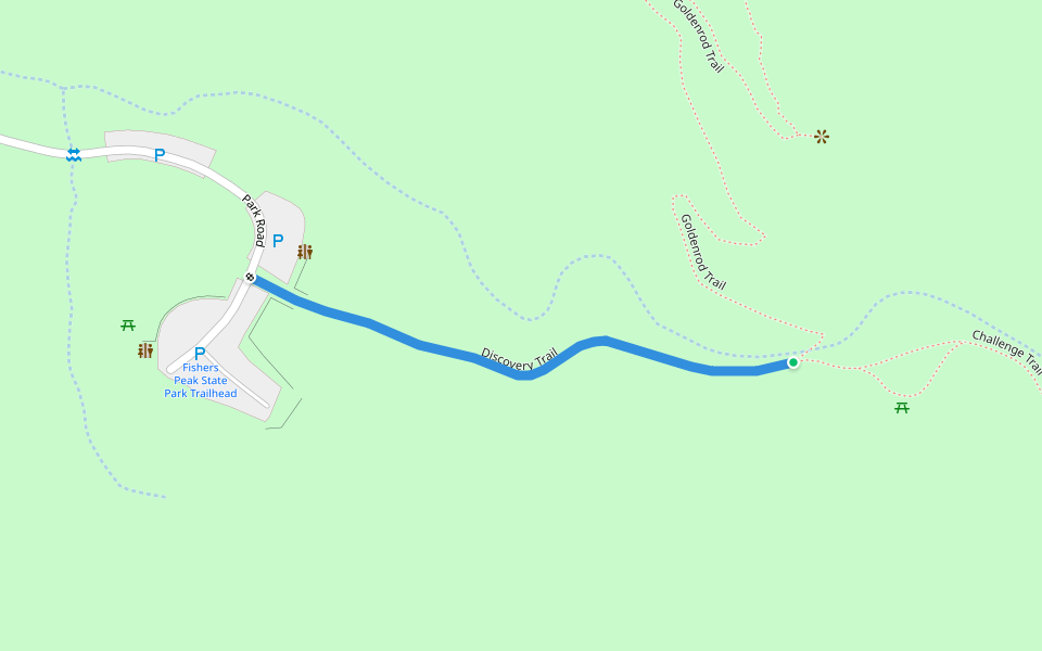 Discovery Trail walking route map in Trinidad