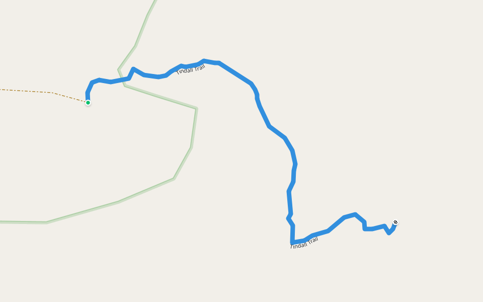 Tindall Trail walking route map in Bruneau