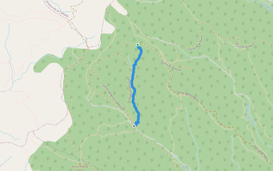 Maño Mio walking route map in Terrer