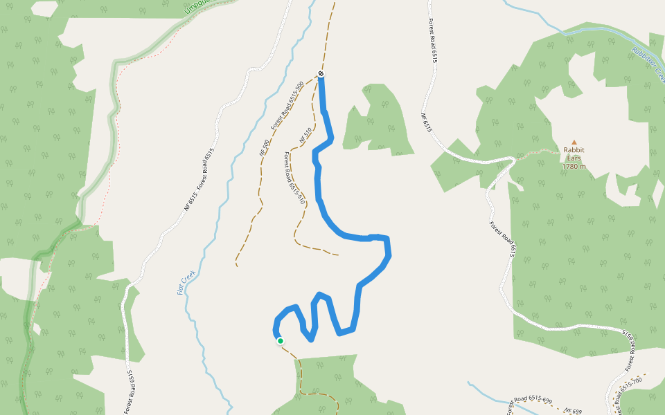 Hershberger OHV Trail walking route map in Prospect