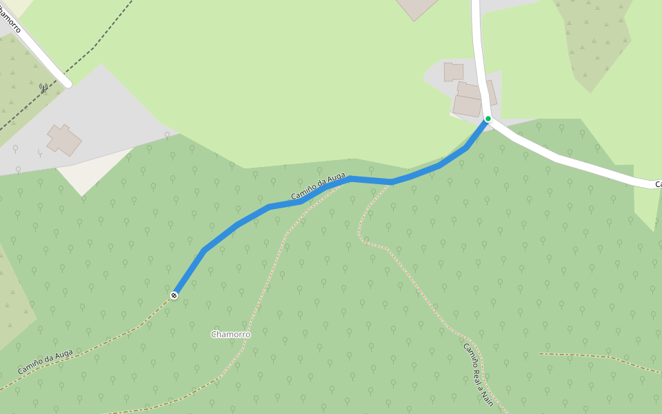 Camiño da Auga walking route map in Viveiro