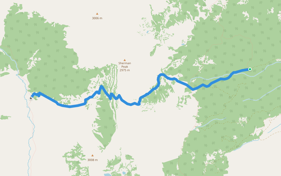 Covey Cutoff walking route map in Grover