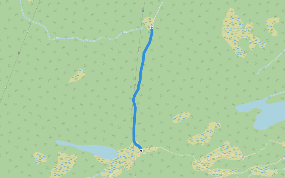 Følling walking route map in Asp