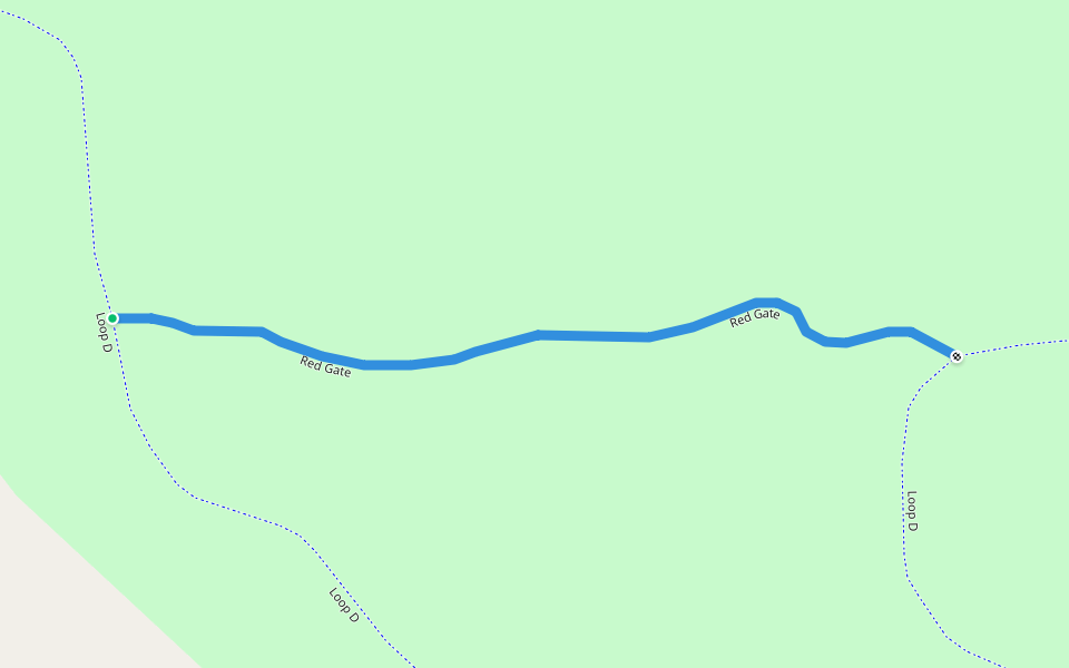 Red Gate walking route map in Hubbard Lake