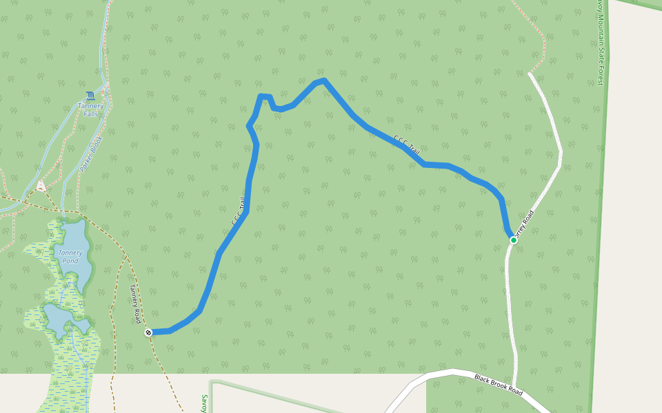 C.C.C. Trail walking route map in Savoy