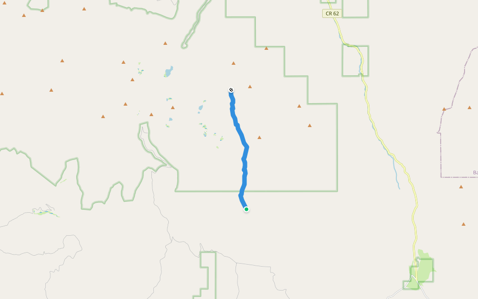 Meadow Fork Trail #376 walking route map in Prairie City