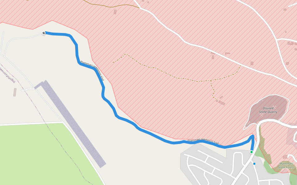 mammari gremmos trail walking route map in Mammari