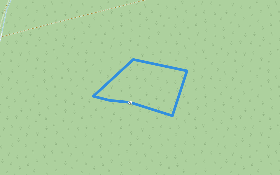 kwadrat2 walking route map in Stanisławów