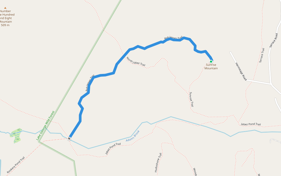 Bob James Trail walking route map in Silver Bay