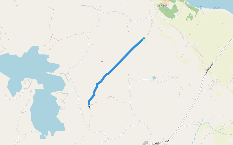 Kirkkopolku walking route map in Hämeenlinna