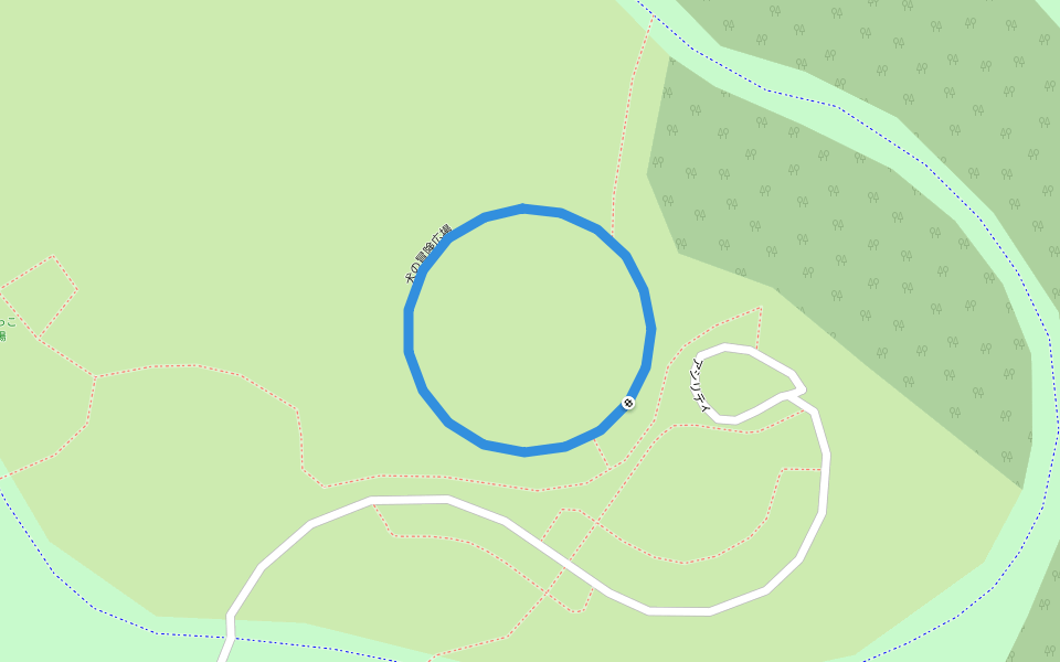 犬の冒険広場 walking route map in Kitaakita